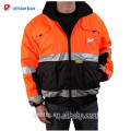 Wholesale Winter Hi Vis Workwear Hoodie Excellent Quality ANSI Class 3 High Visibility Reflective Work Safety Vest Jacket